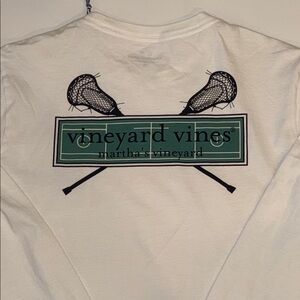 🐳  🥍 Vineyard Vines White Long Sleeve Shirt Boys XL 18 NWT